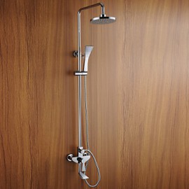 Shower Tap Contemporary Sidespray Brass Nickel Brushed