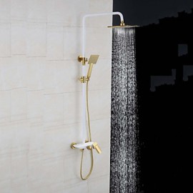 Shower Tap Antique Rain Shower/Handshower Included Brass Painting