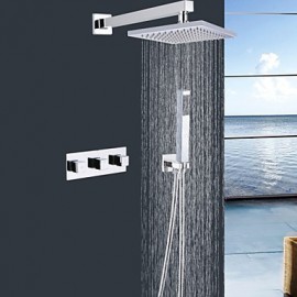 Contemporary Shower Tap with 8 inch Shower head + Hand Shower