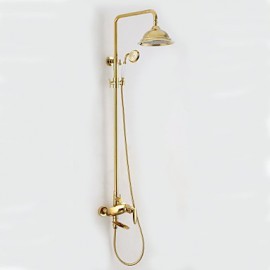 Shower Tap Contemporary Rain Shower / Handshower Included Brass Ti-PVD