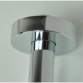 3 Square Handle Thermostatic Mixer Valve Chrome Brass 8 Inch Shower Tap Rainfall Shower With 3 Pcs Body Jets