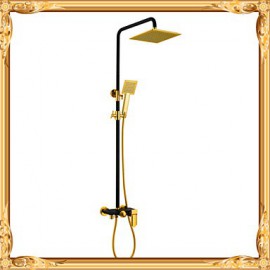 Shower Tap Traditional Handshower Included / Rain Shower Brass Ti-PVD