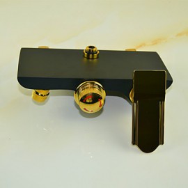 Shower Tap Traditional Handshower Included / Rain Shower Brass Ti-PVD