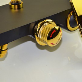 Shower Tap Traditional Handshower Included / Rain Shower Brass Ti-PVD