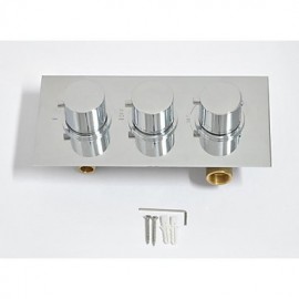 LED 8 Inch Luxury Solid Brass Concealed Thermostatic Rainfall Shower Hand Shower 6 Pcs Of Jet Spray Massage