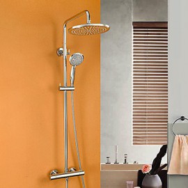 Shower Tap Contemporary Thermostatic / Rain Shower / Handshower Included Brass Chrome