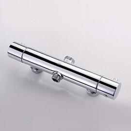 Shower Tap Contemporary Thermostatic / Rain Shower / Handshower Included Brass Chrome