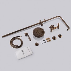 Shower Tap Antique Rain Shower / Handshower Included Brass Antique Brass