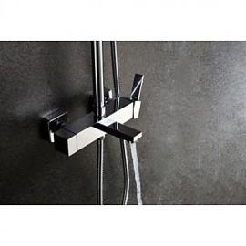 Shower Tap Contemporary Rain Shower / Handshower Included Brass Chrome