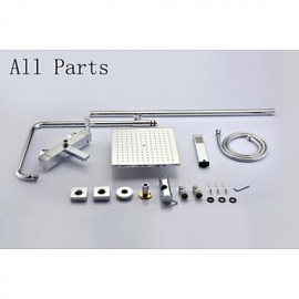 Shower Tap Contemporary Rain Shower / Handshower Included Brass Chrome