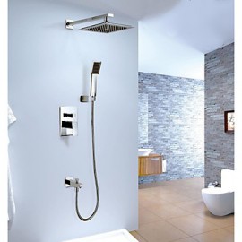 High Quality 8 '' Bathroom Concealed Rainfall Square Shower Set Tap Bath Tap Mixer