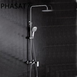 Shower Tap Contemporary Waterfall Brass Chrome
