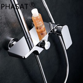 Shower Tap Contemporary Waterfall Brass Chrome