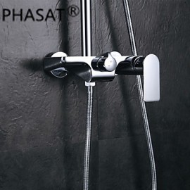 Shower Tap Contemporary Waterfall Brass Chrome