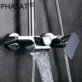 Shower Tap Contemporary Waterfall Brass Chrome