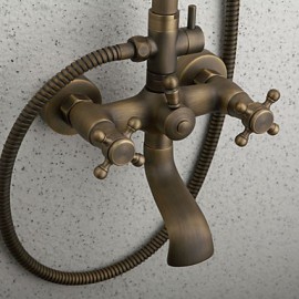Shower Tap Traditional Rain Shower / Handshower Included Brass Antique Brass