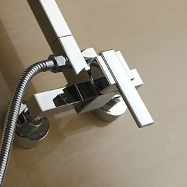 Shower Tap Color Changing LED with 8 inch Shower Head + Hand Shower