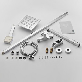 Shower Tap Color Changing LED with 8 inch Shower Head + Hand Shower