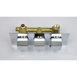 Luxury High Flow Concealed Valve Thermostatic 3 Way Vertical Install