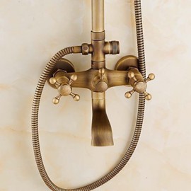Shower Tap Traditional Rain Shower / Handshower Included Brass Antique Brass
