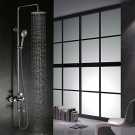304 Stainless Steel Wall-Mounted Rain-Style Rainfall Bath&Tub Shower Tap Mixer Tap