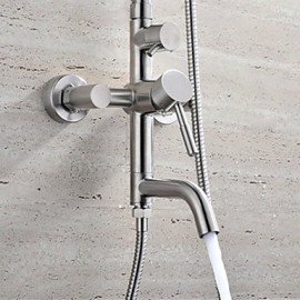 304 Stainless Steel Wall-Mounted Rain-Style Rainfall Bath&Tub Shower Tap Mixer Tap