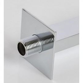 LED 8 Inch Square Solid Brass Concealed Bathroom Thermostatic Shower Rainfall Shower Mixer Valve& Hand Shower