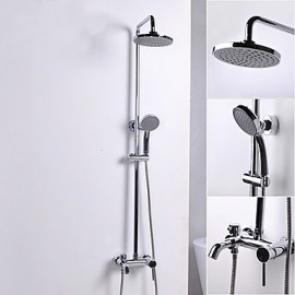 Shower Tap Contemporary Rain Shower / Handshower Included Brass Chrome