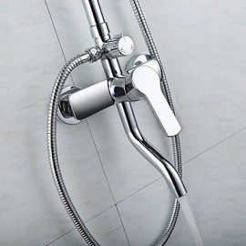 Shower Tap Contemporary Rain Shower / Handshower Included Brass Chrome