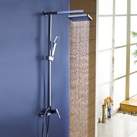 Shower Tap Contemporary Rain Shower / Handshower Included Brass Chrome