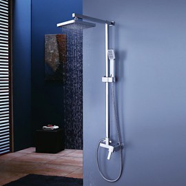 Shower Tap Contemporary Rain Shower / Handshower Included Brass Chrome