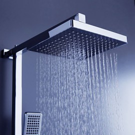 Shower Tap Contemporary Rain Shower / Handshower Included Brass Chrome