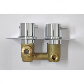 Concealed Thermostatic Shower Valve Mixer Tap Round 2 Dial 2 Way