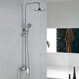 Shower Tap Contemporary Rain Shower / Handshower Included Brass Chrome