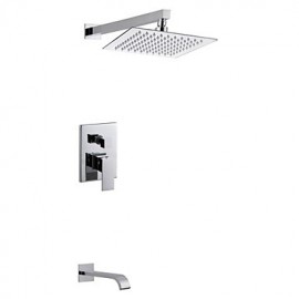 Shower Tap Contemporary Rain Shower Brass Chrome