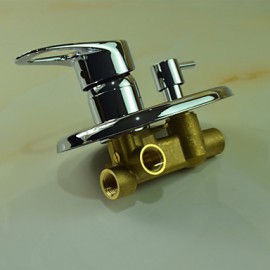 Shower Tap Contemporary Rain Shower / Handshower Included Brass Chrome