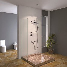High Quality 8 '' Bathroom Concealed Rainfall Shower Set Tap Bath Tap Mixer