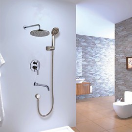 High Quality 8 '' Bathroom Concealed Rainfall Square Shower Set Tap Bath Tap Mixer