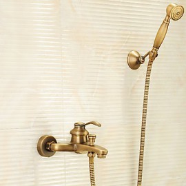 Shower Tap - Antique - Handshower Included - Brass (Antique Brass)
