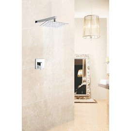 New Modern Bath Bathroom 8" Wall Mounted Rain Shower Head Valve Chrome