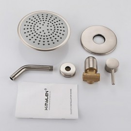 Shower Tap Contemporary Rain Shower Brass Nickel Brushed