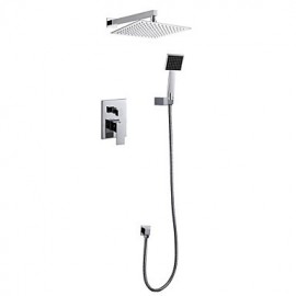 Shower Tap Contemporary Rain Shower / Handshower Included Brass Chrome