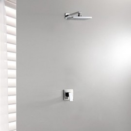 Shower Tap Contemporary Rain Shower Brass Chrome