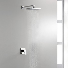 Shower Tap Contemporary Rain Shower Brass Chrome
