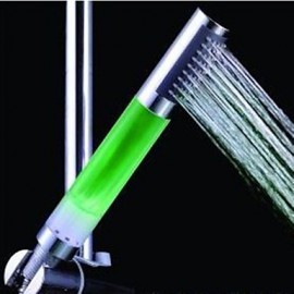 Green-Color ABS LED Color Changing Hand Shower