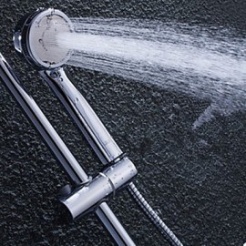 Sprinkler Water-saving Handheld Super pressurized Bath Shower Nozzle Sprayer Plus 1.5 m stainless steel hose And base