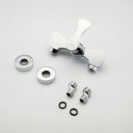 Shower Tap Centerset / Wall Mount with Chrome Single Handle Two Holes