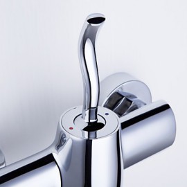 Shower Tap Centerset with Chrome Single Handle Two Holes