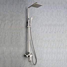 Shower Tap Contemporary Sidespray Brass Nickel Brushed