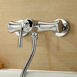 Shower Tap Centerset / Wall Mount with Chrome Single Handle Two Holes